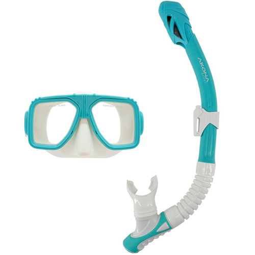 Akona Two Lens Mask & Dry Snorkel Set